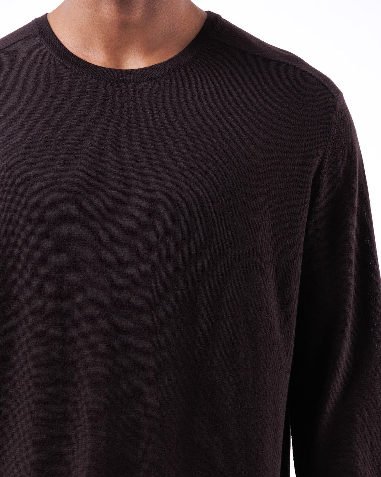 #1080 Long Sleeve Crewneck 120's Superfine Merino — Lars Andersson, view 4
