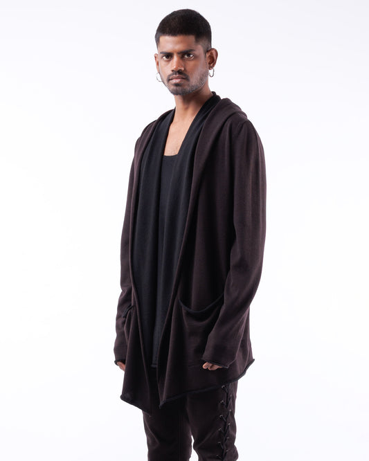 #1087 Hooded Wrap Jacket 120's Superfine Merino — Lars Andersson, view 2