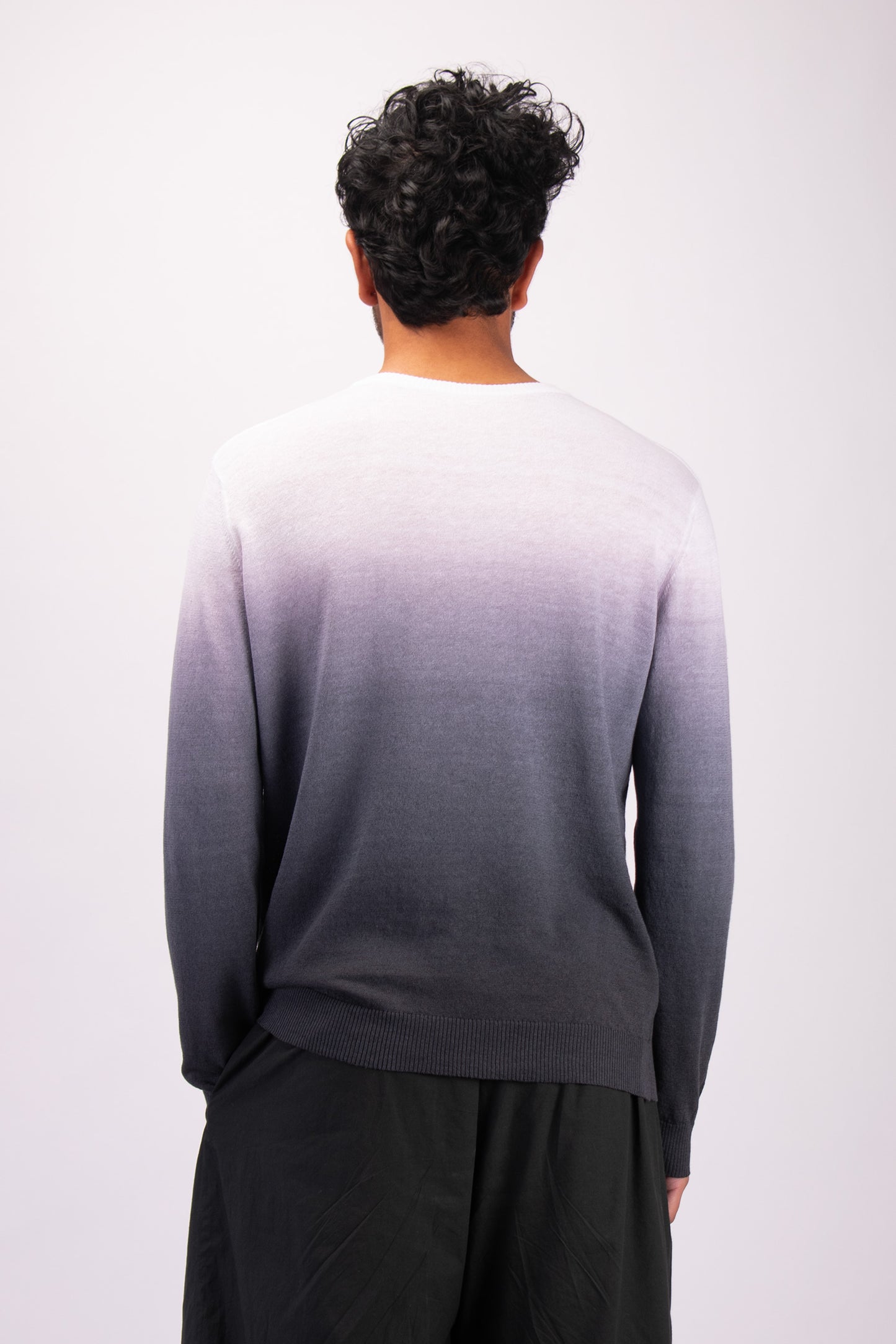 #1312 Crewneck sweater in linen and organic cotton
