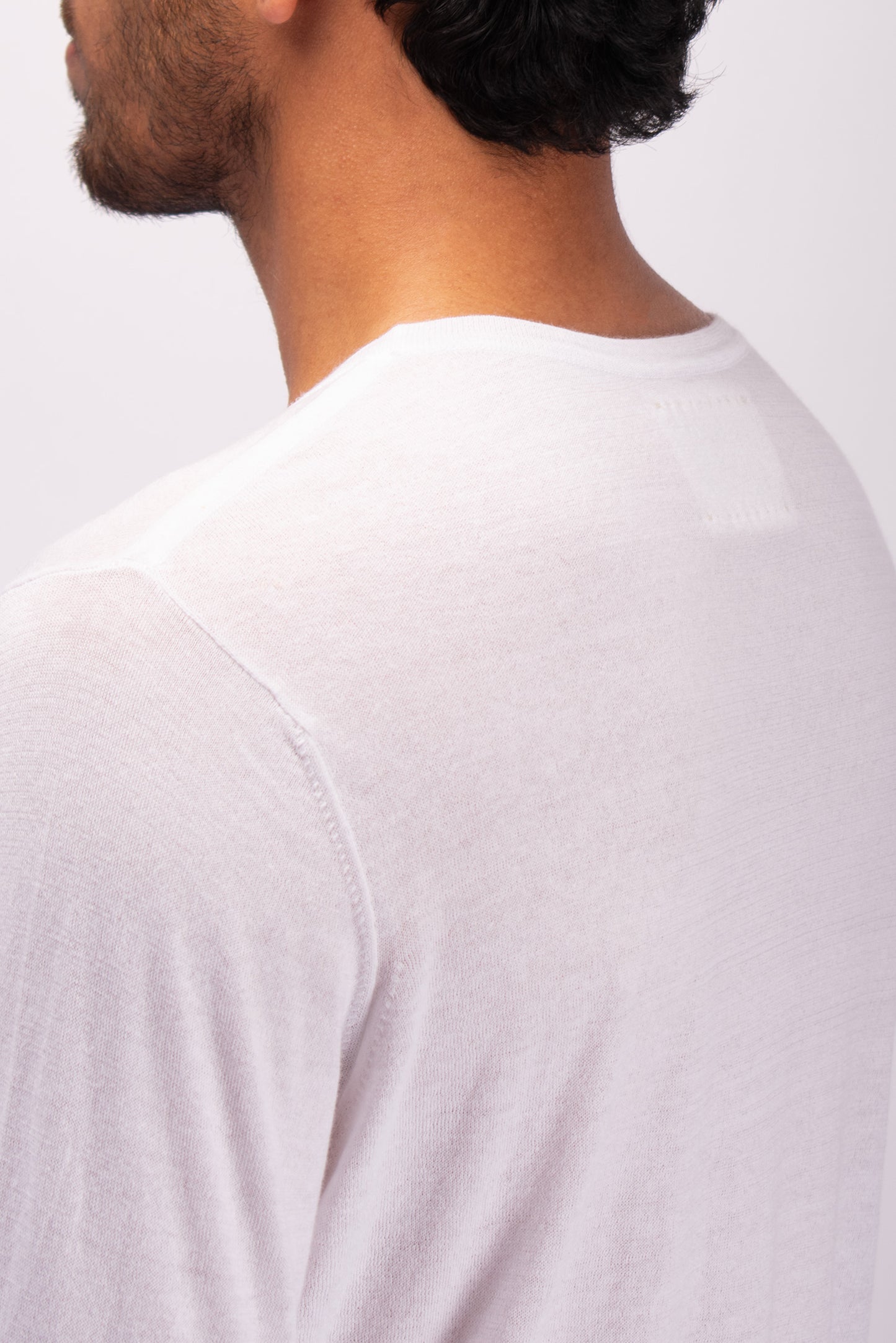 #1334 Long sleeve crewneck top in organic cotton