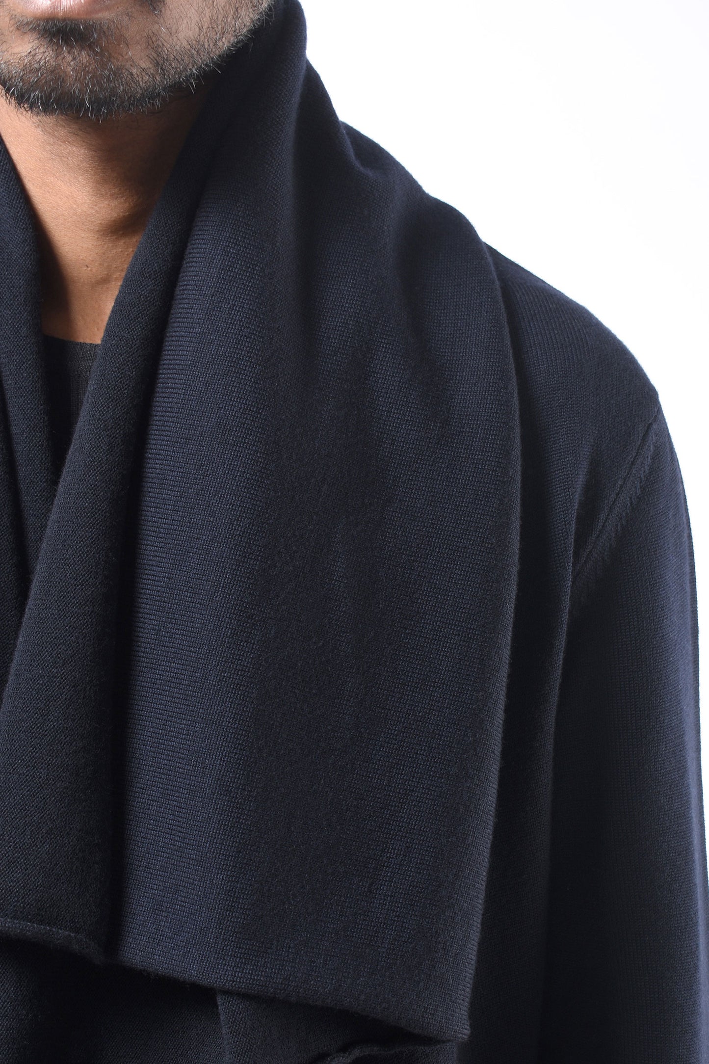 #792 Blanket Coat in Superfine Merino- Dark Navy — Lars Andersson, view 4