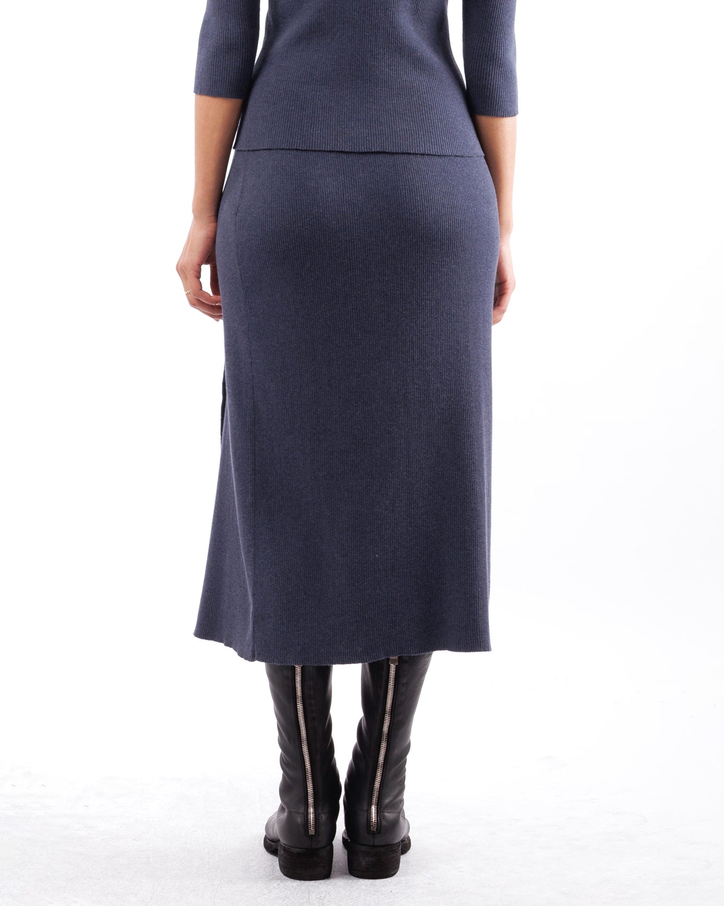 #933 Long wrap skirt organic cotton