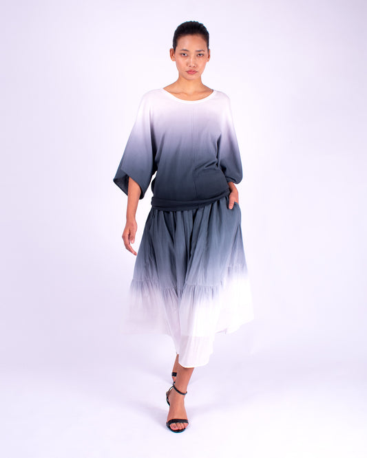 #1360 8 panel skirt in cotton voile