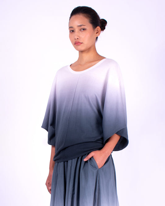 #555 Wing sleeve top in organic cotton