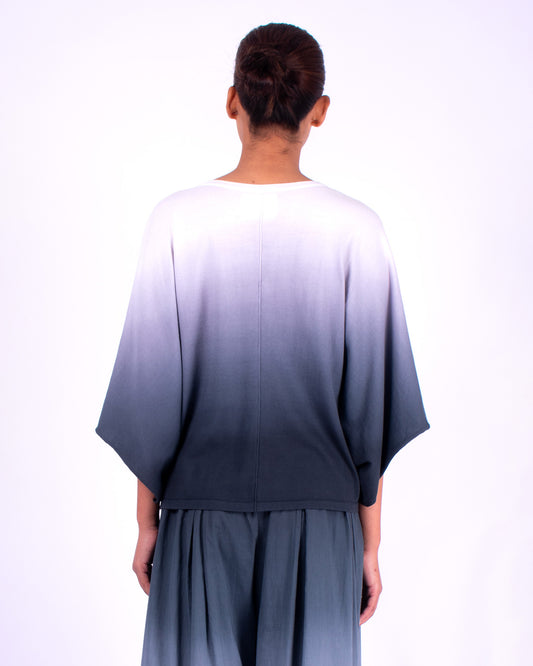 #903 V-neck wing sleeve top in organic cotton