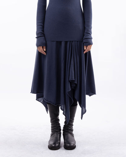 #1025 Handkerchief skirt space 120's superfine merino