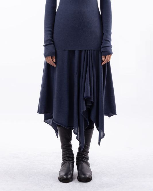 #1025 Handkerchief skirt space 120's superfine merino
