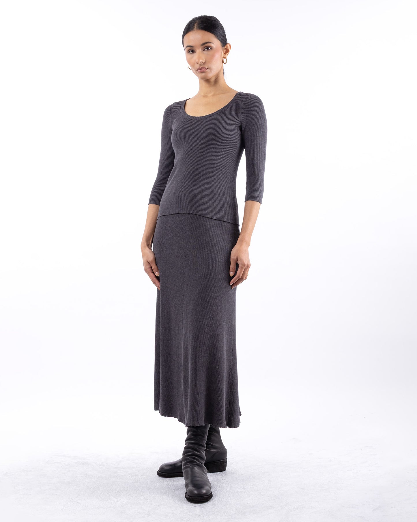 #1049 Flared skirt Tripoli organic cotton