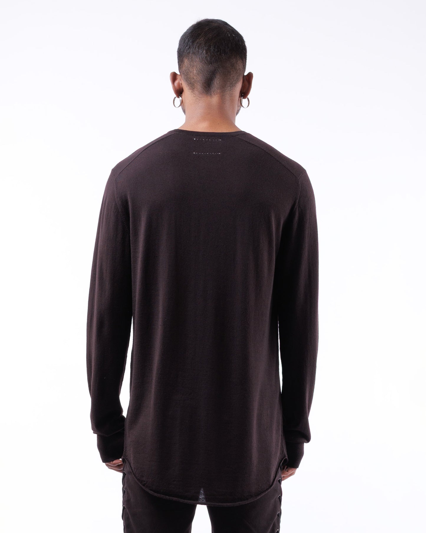 #1080 Long Sleeve Crewneck 120's Superfine Merino — Lars Andersson, view 3