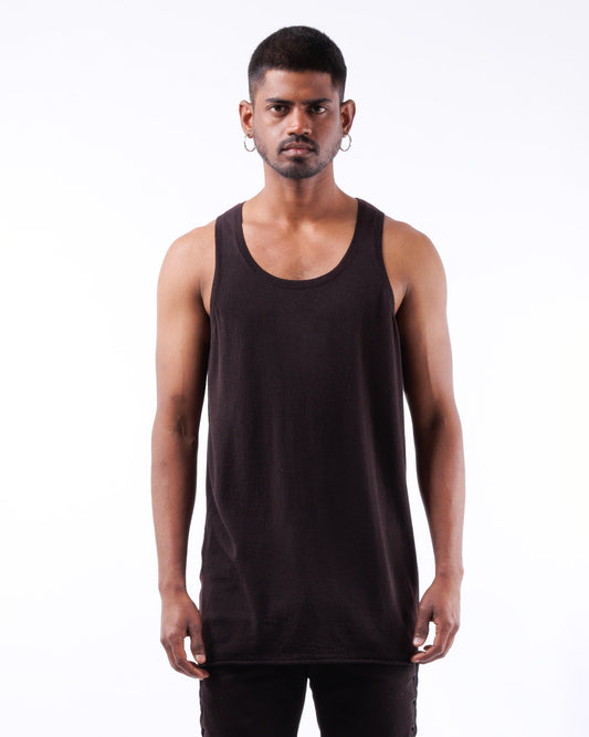 #1084 Tank Top 120's Superfine Merino — Lars Andersson hand-loomed knitwear