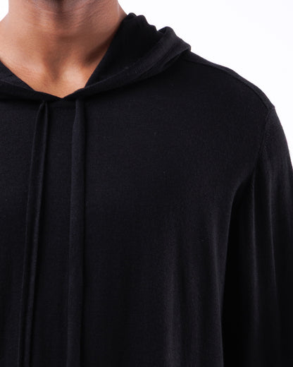 #1088 Hooded long sleeve t 120's superfine merino