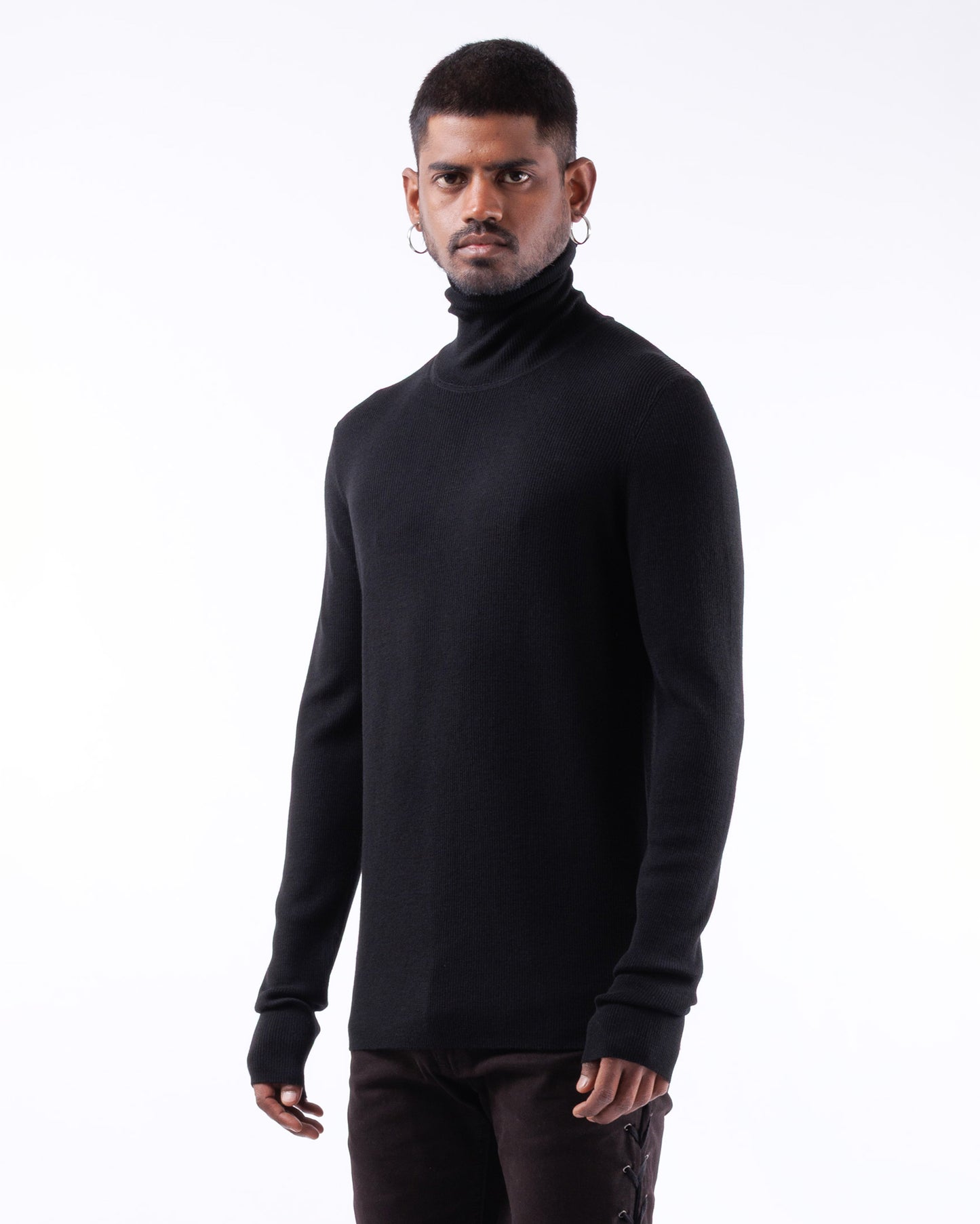 #1092 Long Sleeve Turtleneck 120's Superfine Merino — Lars Andersson, view 2