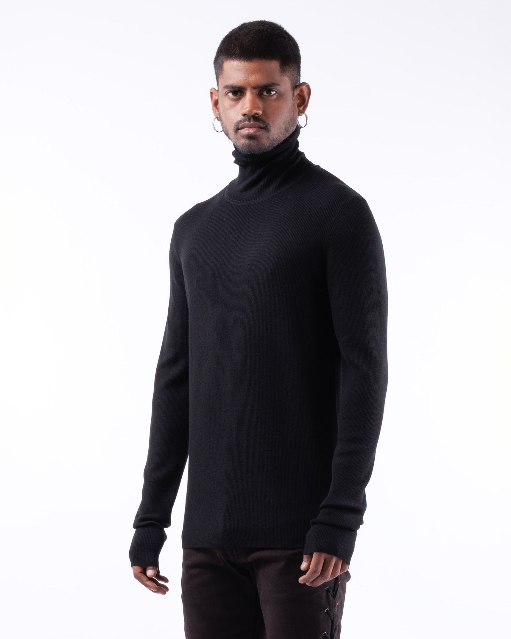 #1092 Long Sleeve Turtleneck 120's Superfine Merino — Lars Andersson, view 2