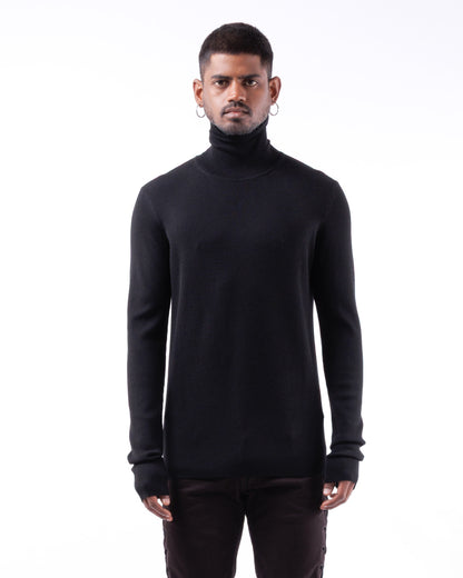 #1092 Long Sleeve Turtleneck 120's Superfine Merino — Lars Andersson hand-loomed knitwear