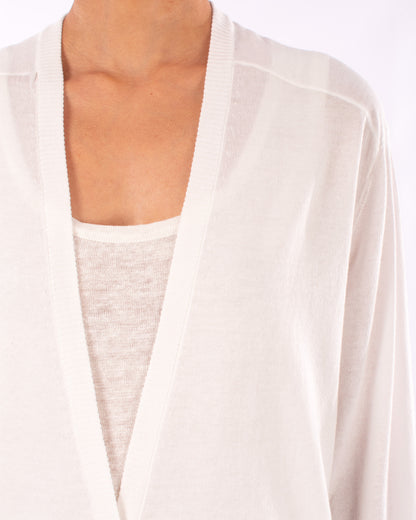 #1205 Oversized v-neck cardigan in organic cotton