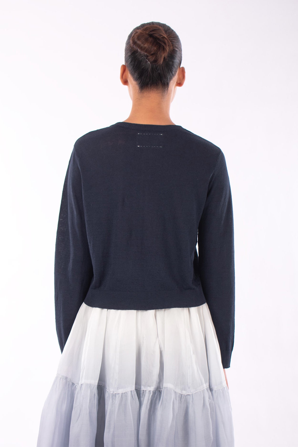 #1218 Cropped Long Sleeve Cardigan- Marritimo — Lars Andersson, view 3