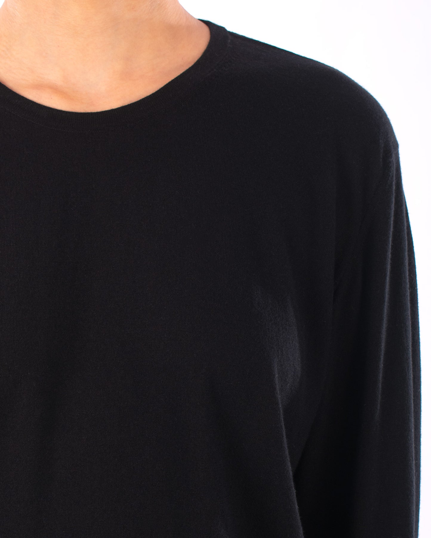 #1239 Long sleeve crewneck top in organic cotton