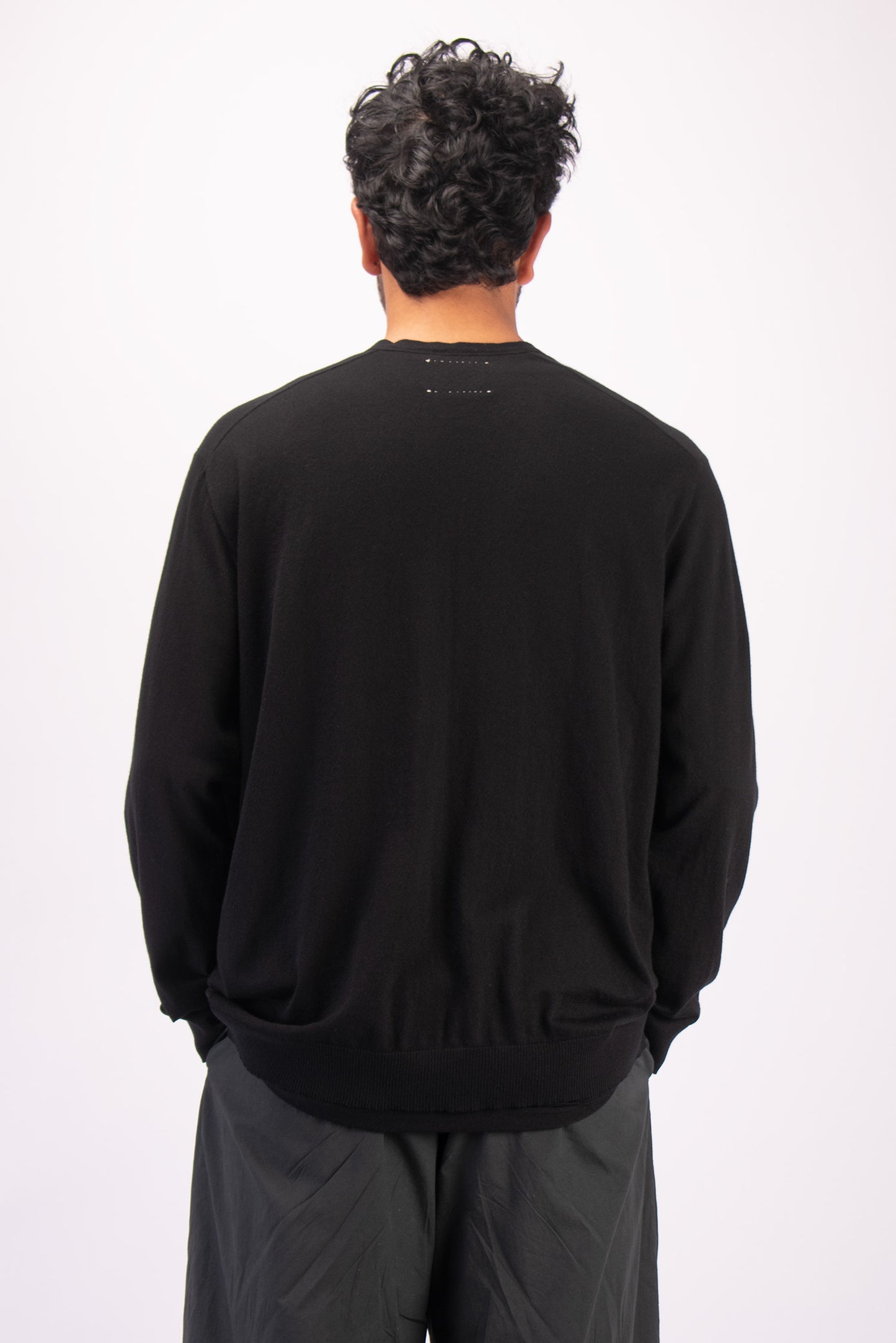#1301 Oversized v-neck cardigan in organic cotton