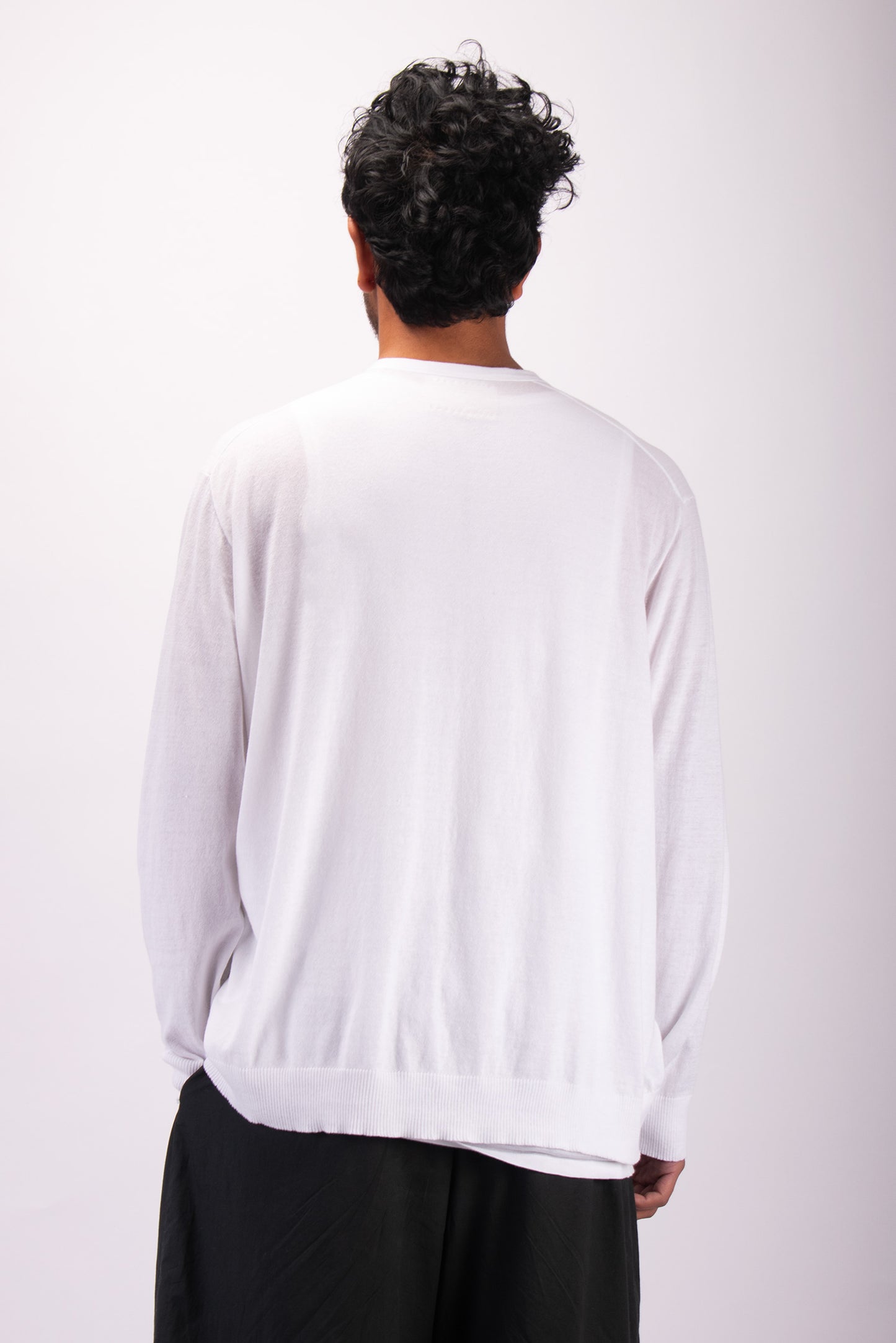 #1301 Oversized v-neck cardigan in organic cotton
