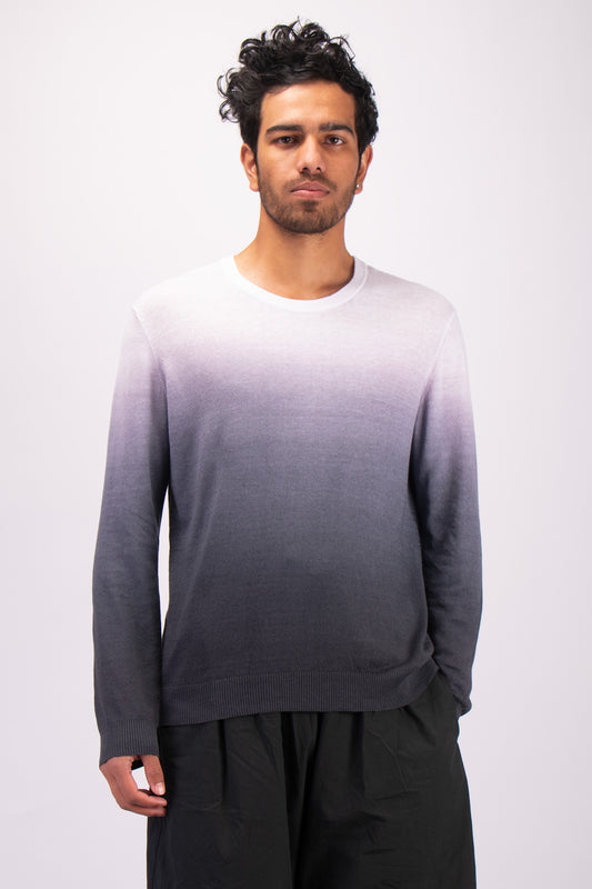 #1312 Crewneck sweater in linen and organic cotton