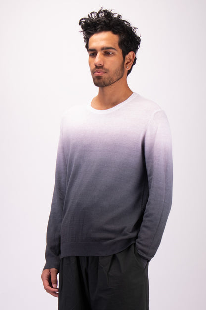 #1312 Crewneck sweater in linen and organic cotton