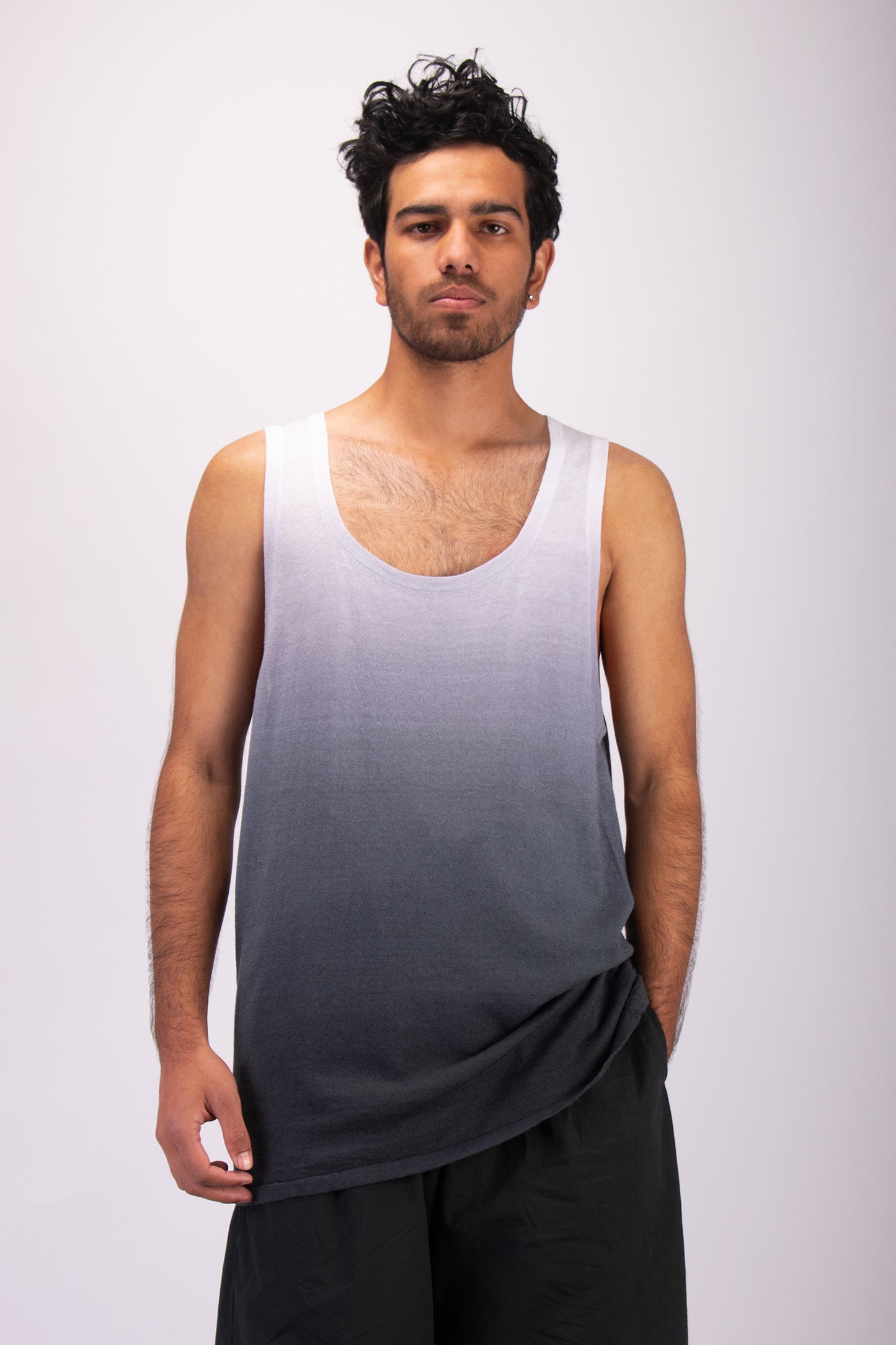 #1322 Tank top in linen and organic cotton