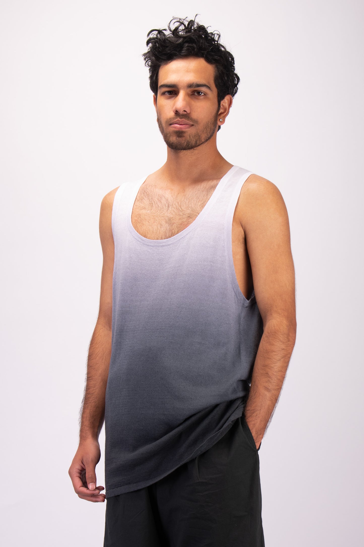 #1322 Tank top in linen and organic cotton