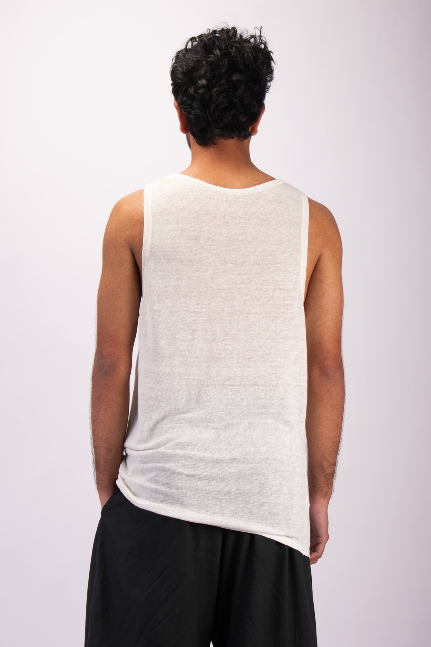 #1324 Tank top in linen