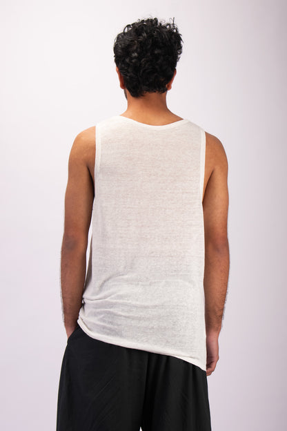 #1324 Tank top in linen