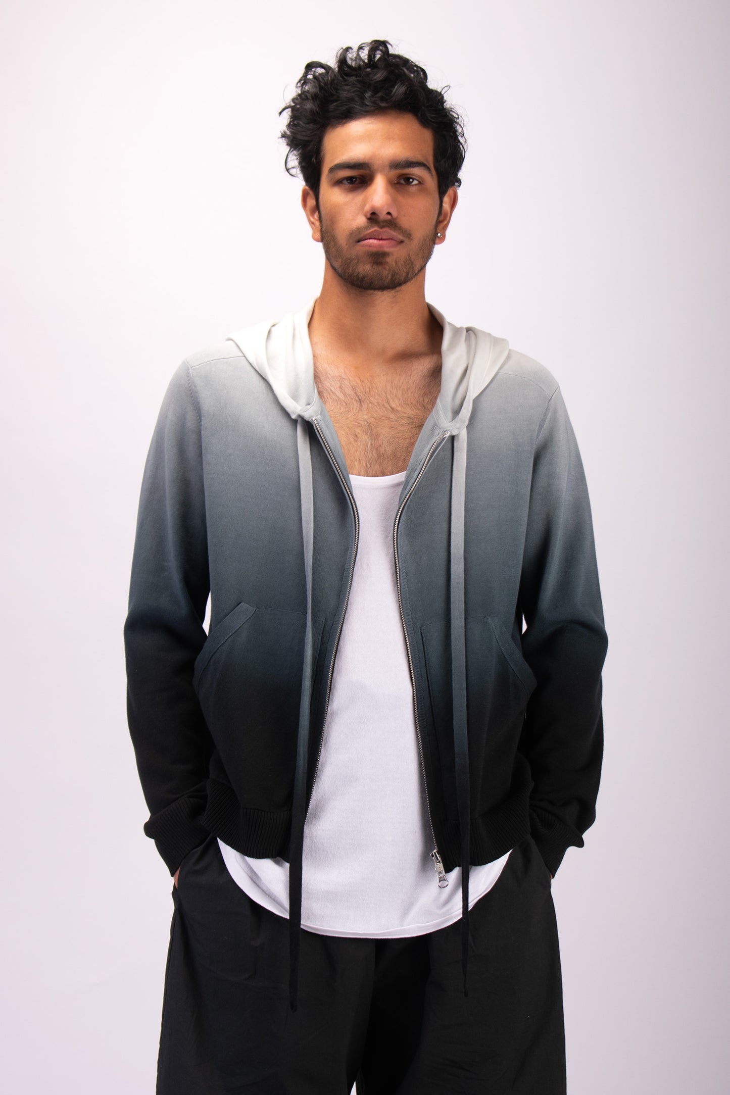 #1333 Zip up hoodie in organic cotton