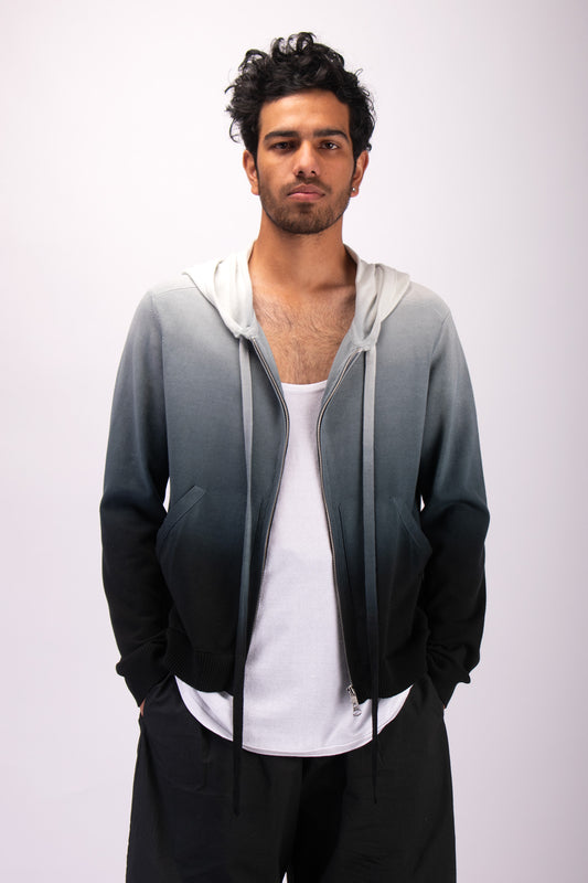 #1333 Zip up hoodie in organic cotton