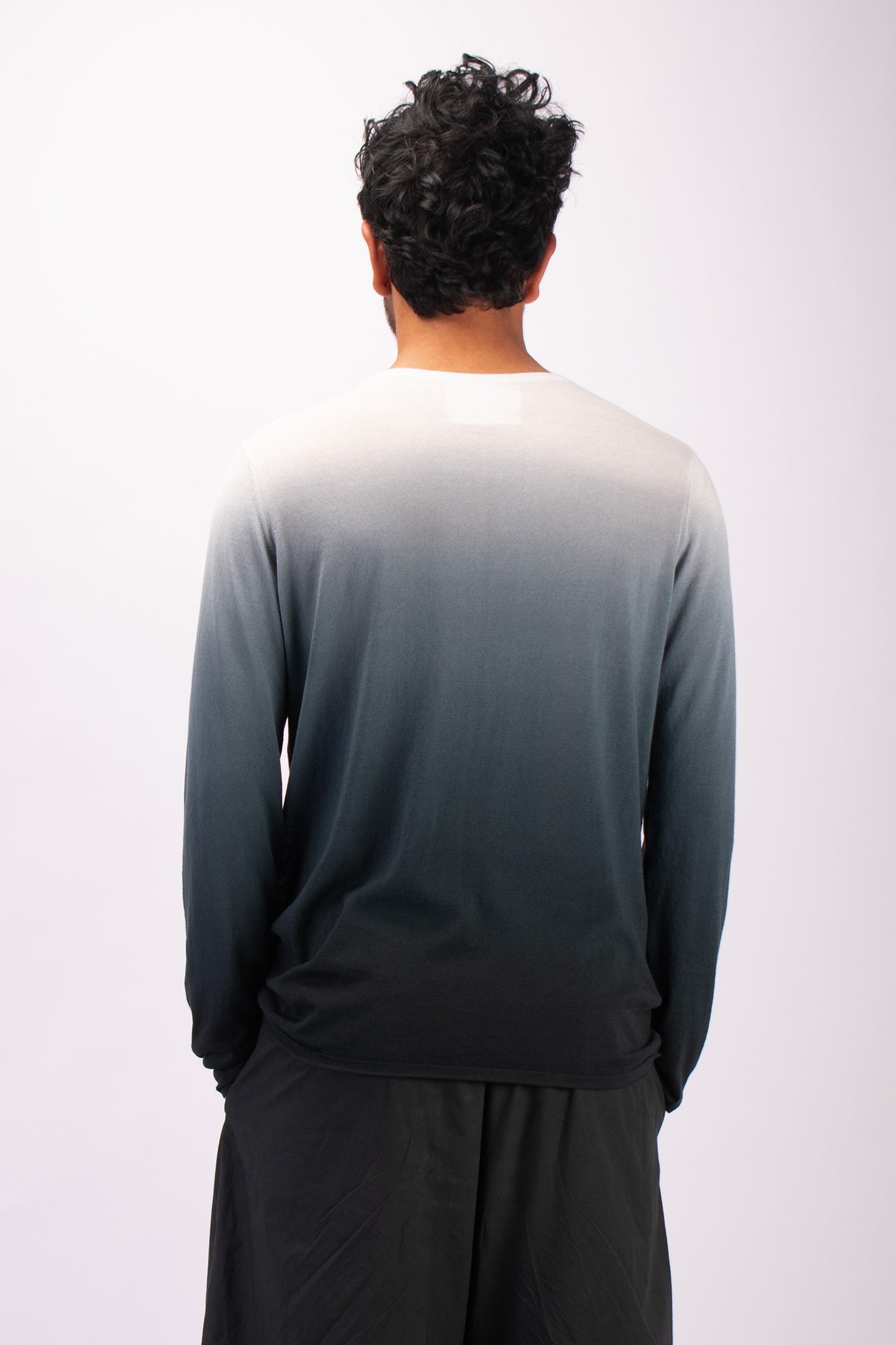 #1334 Long sleeve crewneck top in organic cotton