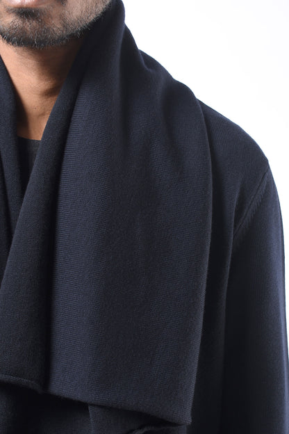 #792 Blanket Coat in Superfine Merino- Dark Navy — Lars Andersson, view 4