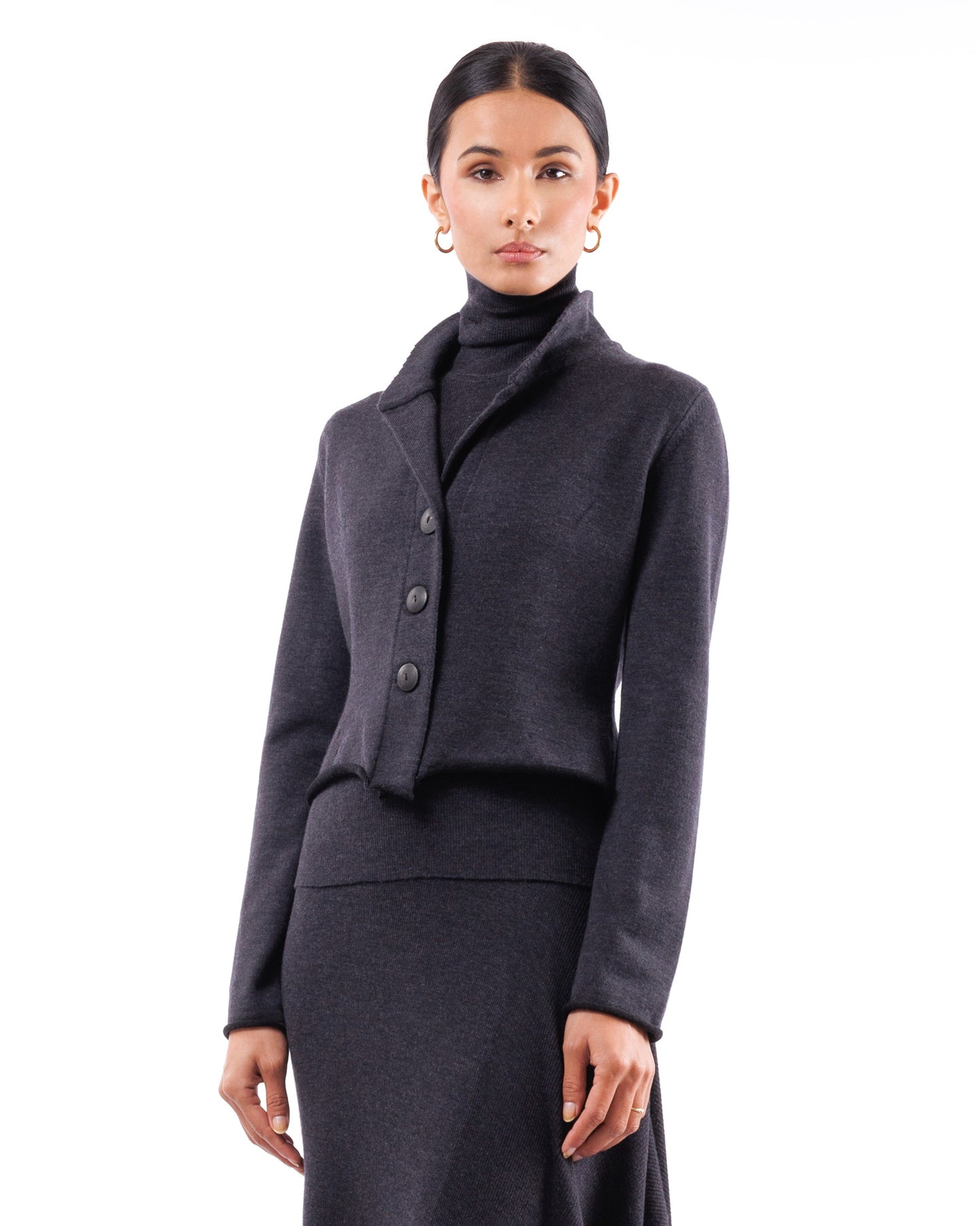 #1012 Shawl Collar Jacket 120's Superfine Merino And Organic Cotton — Lars Andersson, view 2