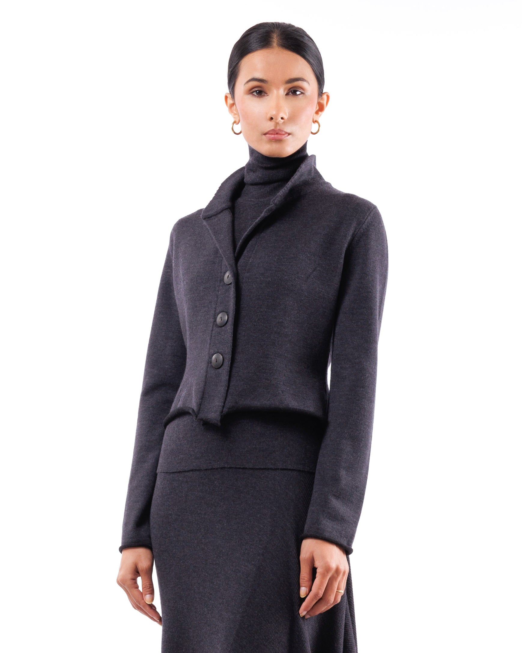 #1012 Shawl Collar Jacket 120's Superfine Merino And Organic Cotton — Lars Andersson, view 2