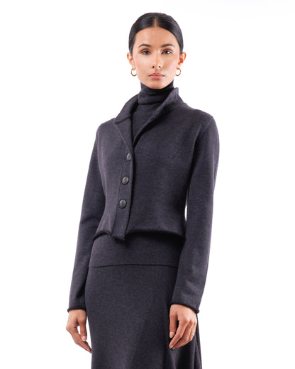 #1012 Shawl Collar Jacket 120's Superfine Merino And Organic Cotton — Lars Andersson, view 2