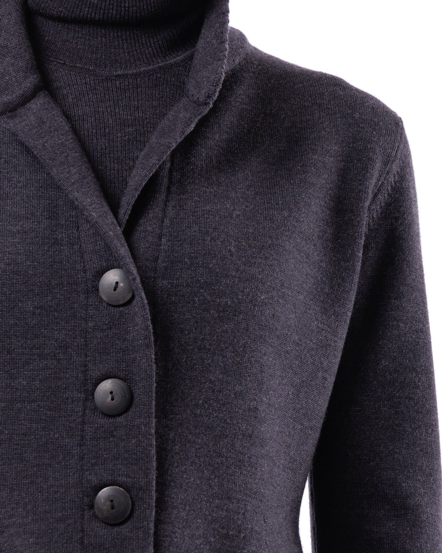 #1012 Shawl Collar Jacket 120's Superfine Merino And Organic Cotton — Lars Andersson, view 4