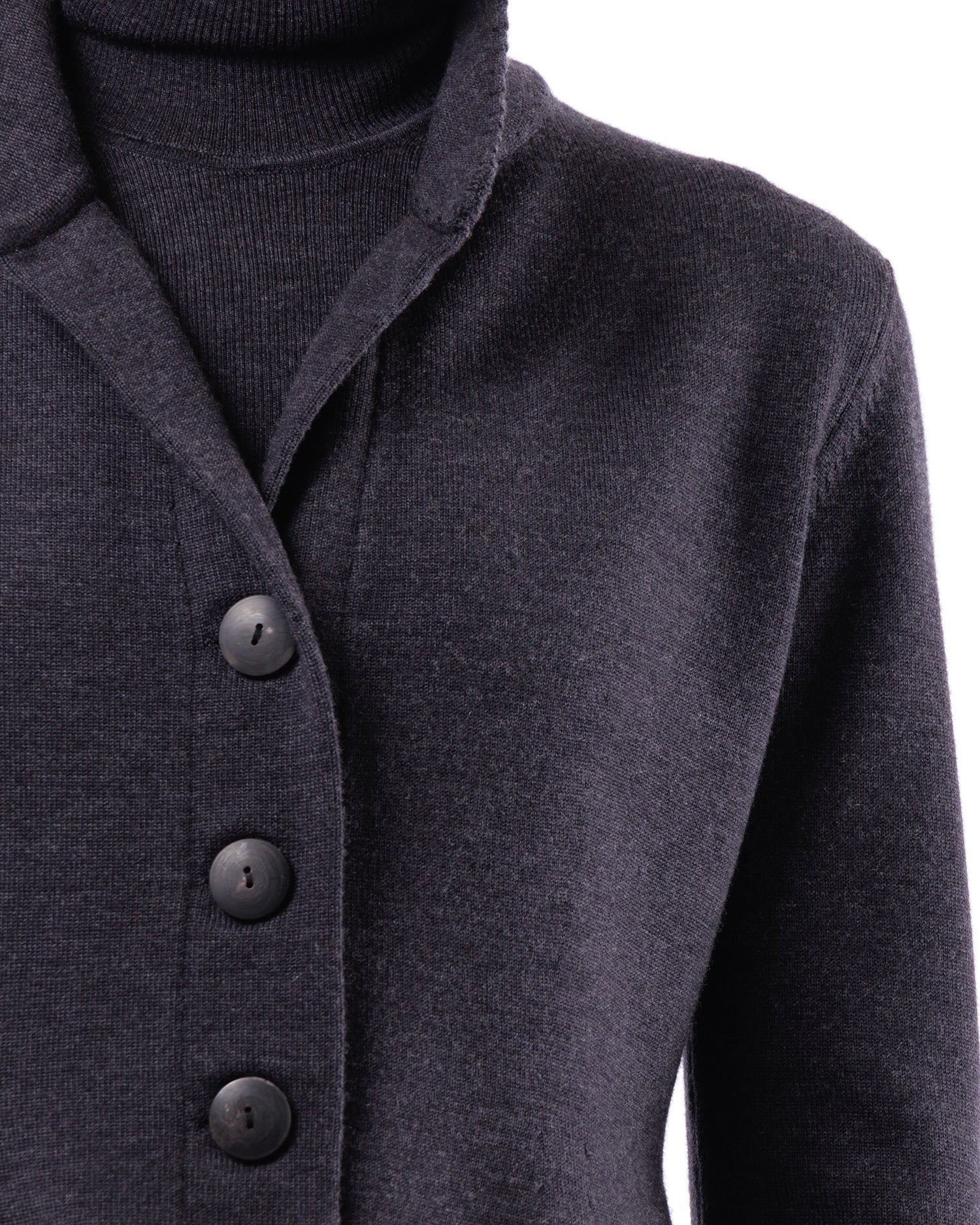 #1012 Shawl Collar Jacket 120's Superfine Merino And Organic Cotton — Lars Andersson, view 4