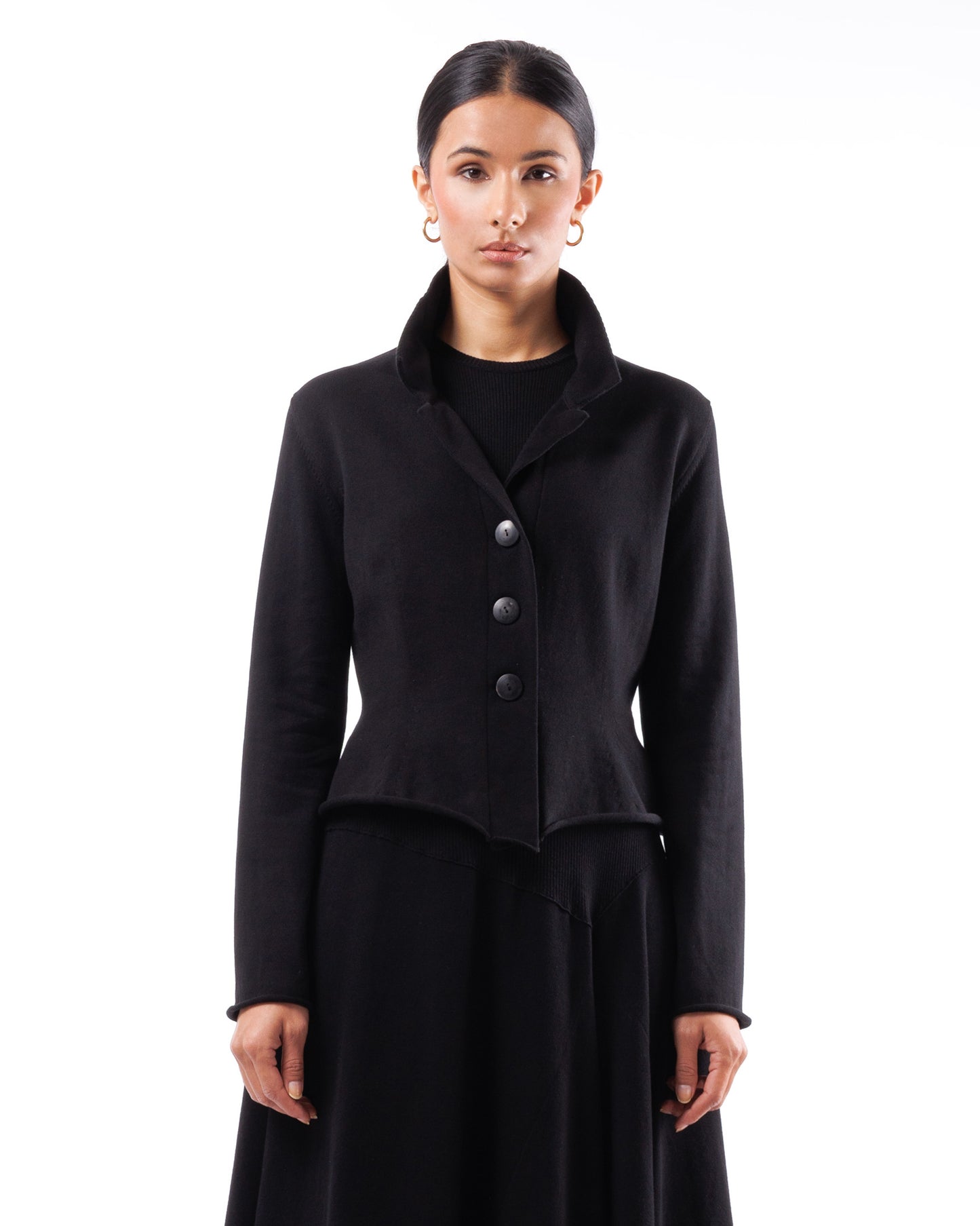 #1018 Notch collar jacket organic cotton