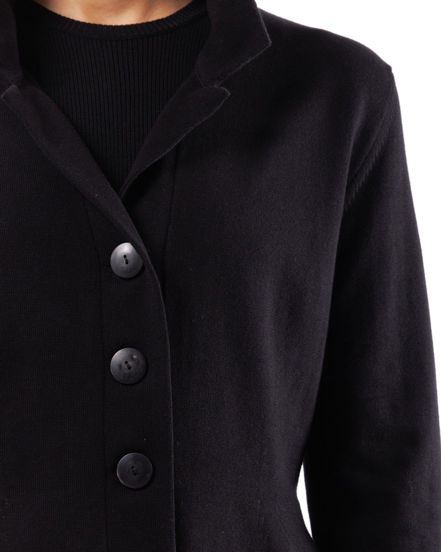 #1018 Notch collar jacket organic cotton