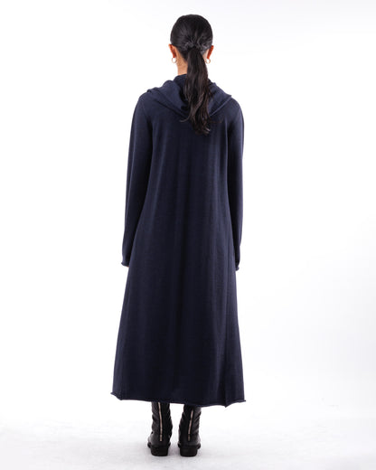#1038 Hooded long coat 120's superfine merino