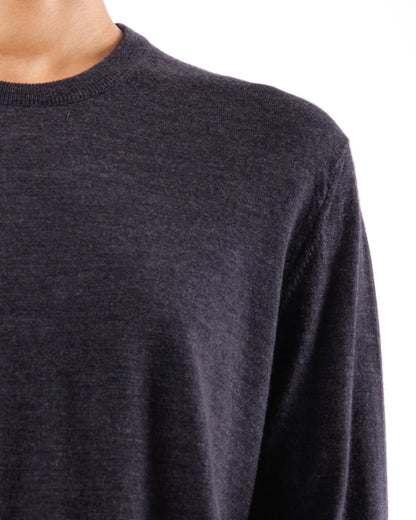 #1047 Cropped sweatshirt 120's superfine merino