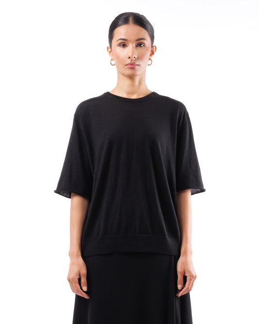 #1054 Oversized t-shirt 120's superfine merino