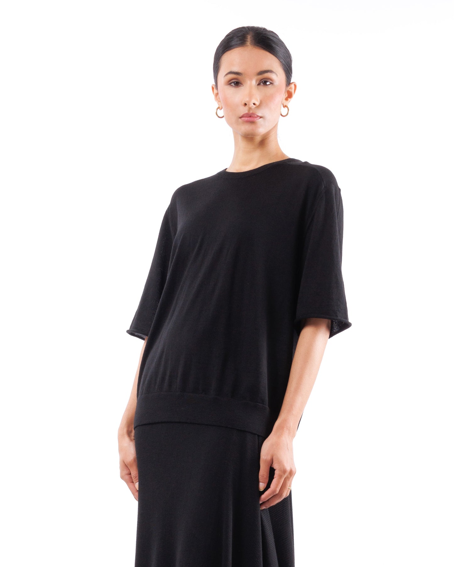 #1054 Oversized t-shirt 120's superfine merino