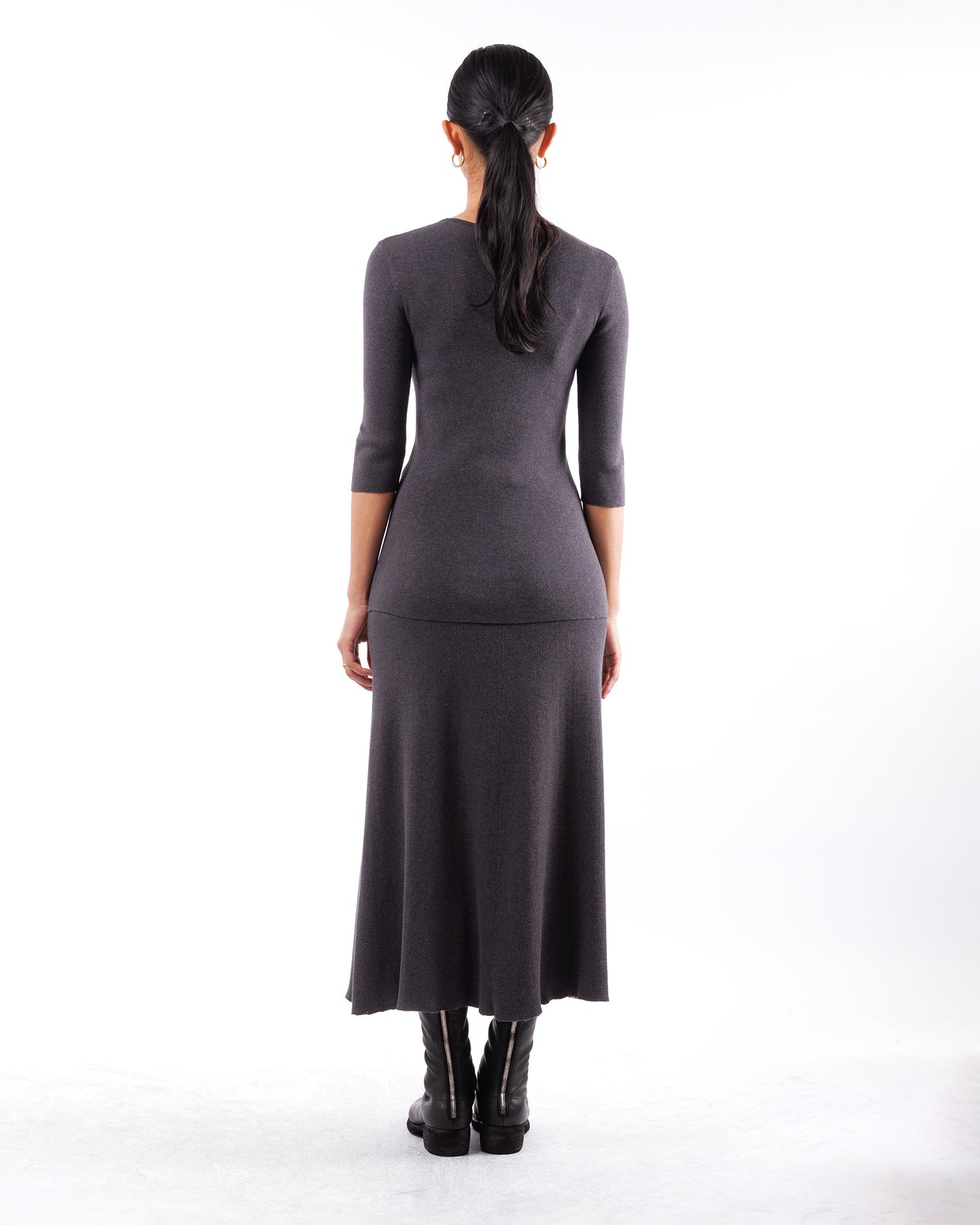 #606 Crewneck top with 1/2 sleeve organic cotton