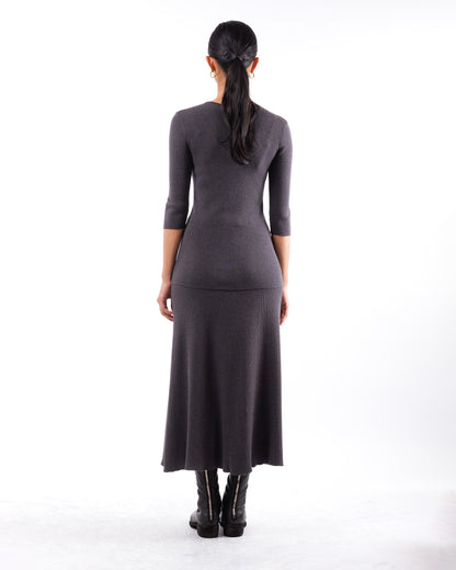 #606 Crewneck top with 1/2 sleeve organic cotton