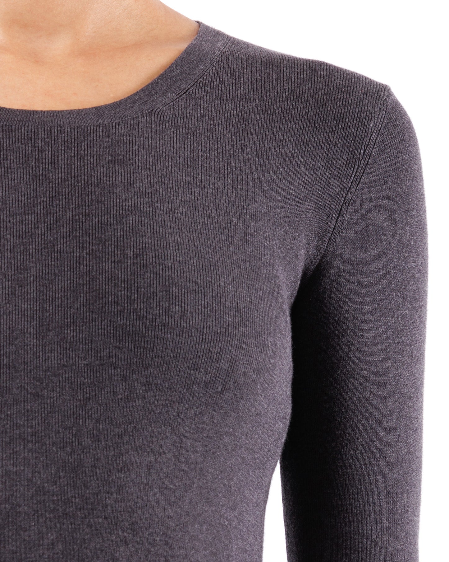 #606 Crewneck top with 1/2 sleeve organic cotton