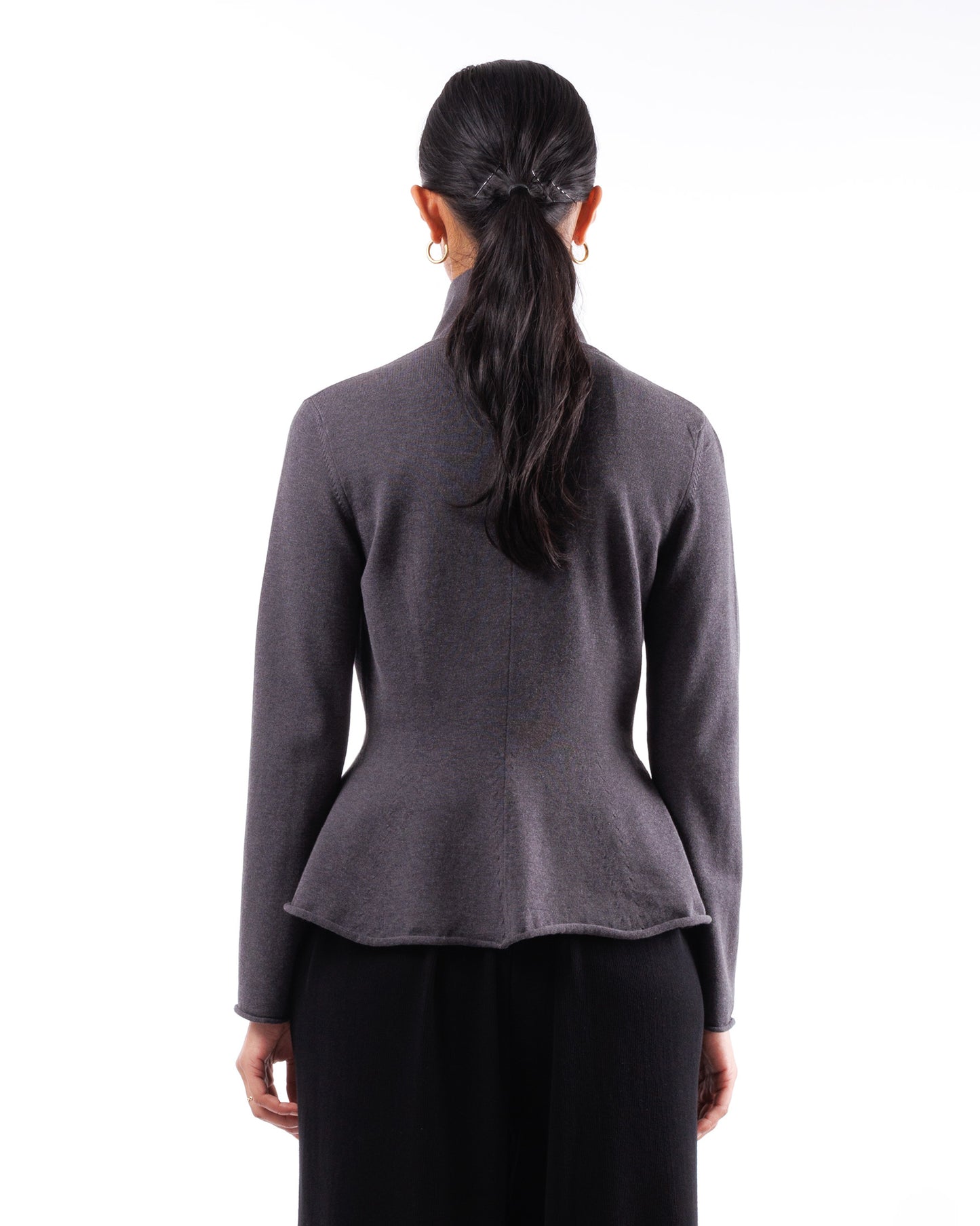 #805 Peplum jacket organic cotton