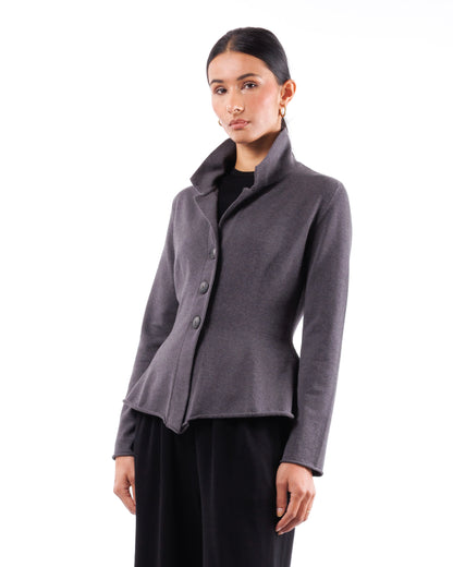 #805 Peplum jacket organic cotton