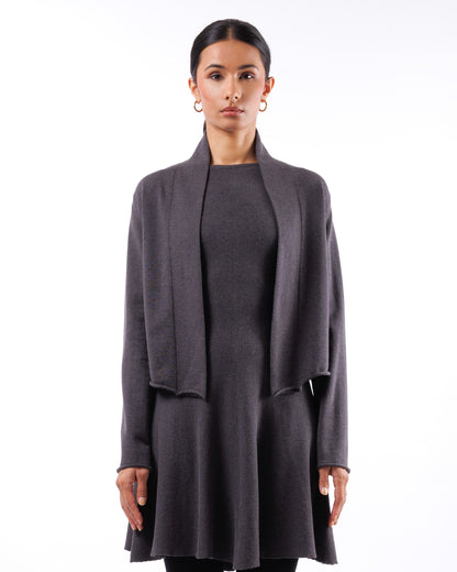 #807 Shawl collar jacket organic cotton